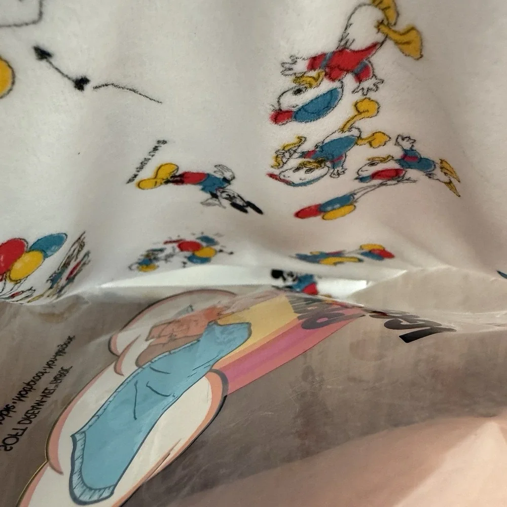 Vtg Tributo Disney Receiving Baby Blanket Mickey Dumbo Pluto Donald Huey Dewy